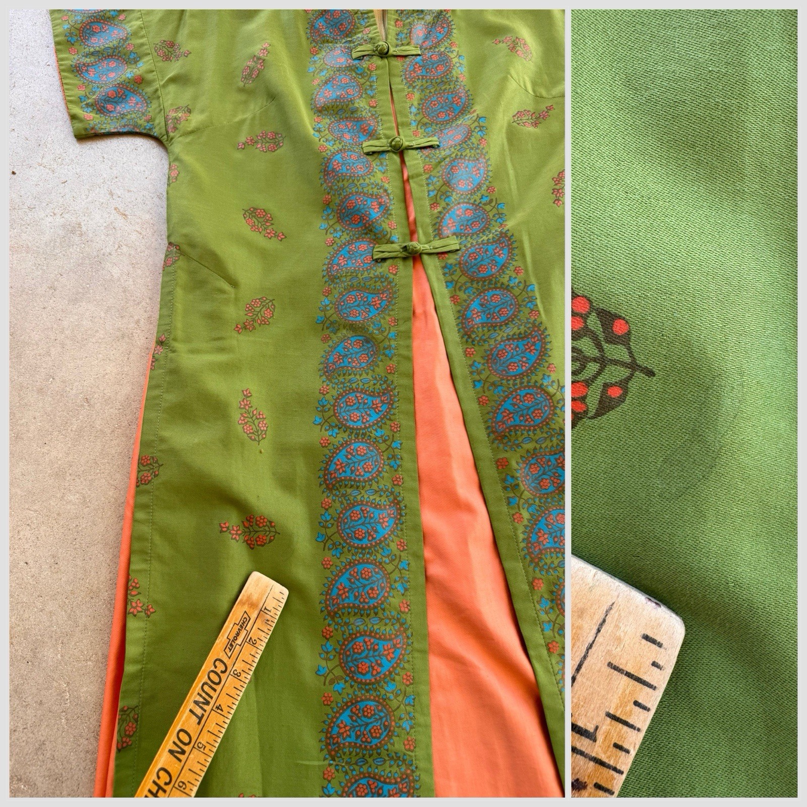 1960s Casuals Lahaina Maui Hawaii Pake Muu Dress Tropical Tiki Resort Luau VTG