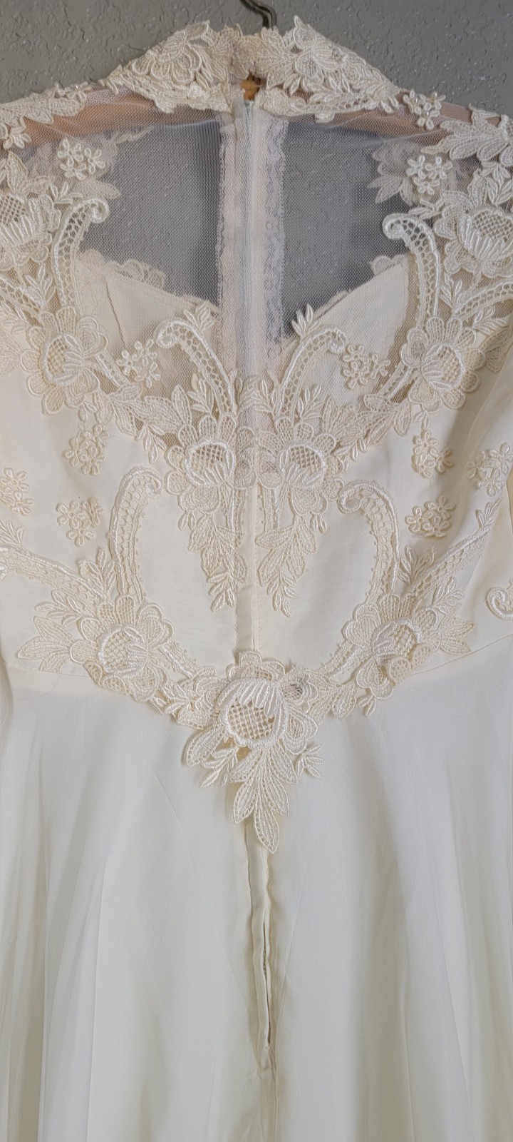 Vintage Victorian bridal Dress Praire Style Lace ivory wedding cottage core