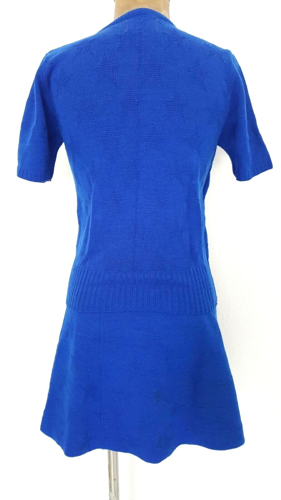 School Girl Sweater Dress Size Small Preppy Skirt Top Vintage 1970s J.C. Penney