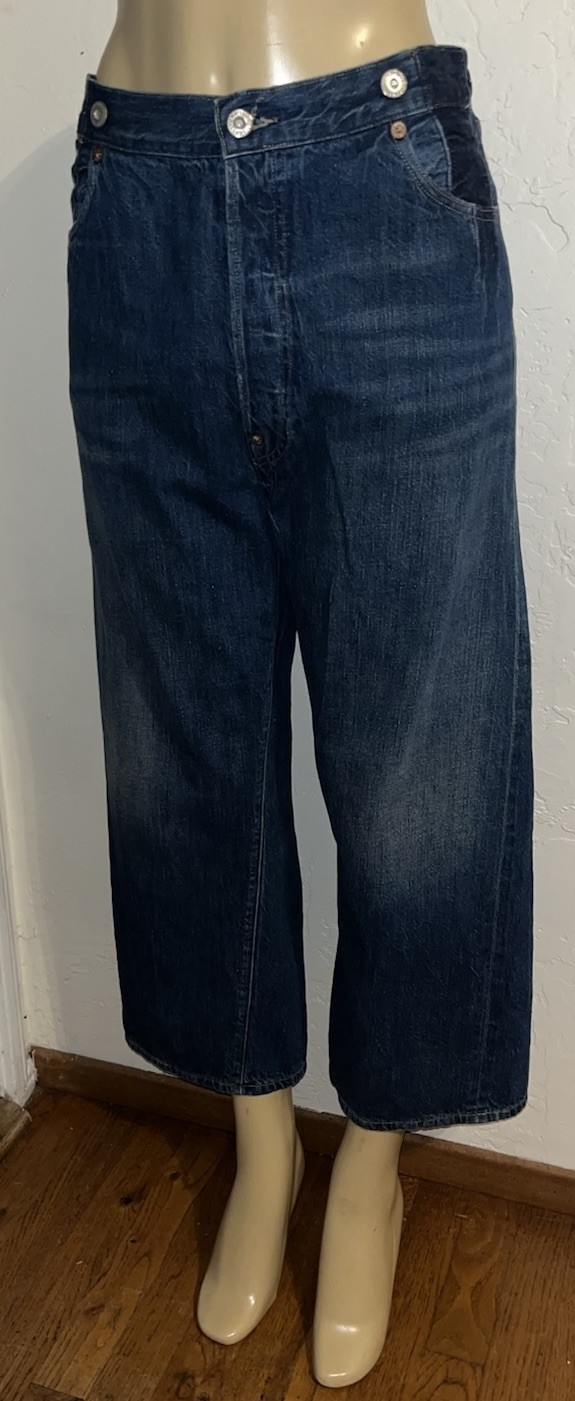 Levi’s Vintage Clothing LVC 501R 1915 Jeans Buckle Back Selvedge Barrel 30 x 25