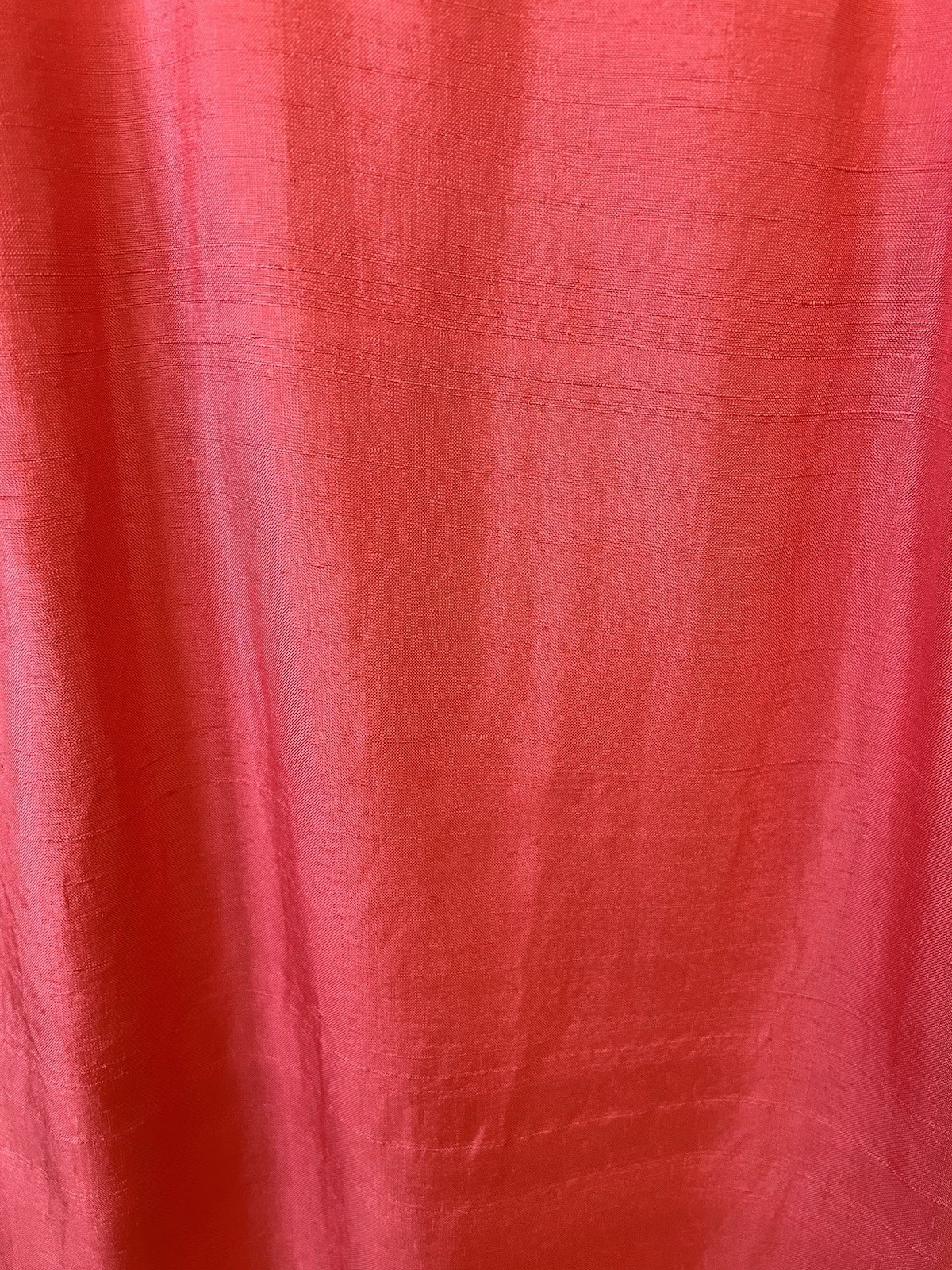 Homemade Vtg 1960 Silk Dupioni Pink Retro Style Fitted Dress W/pencil Skirt 6