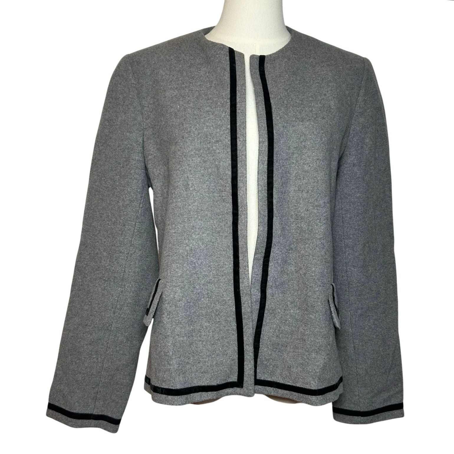VTG 90s Y2K Harve Benard Wool Cashmere Blazer Jacket M Grunge Minimalist Preppy
