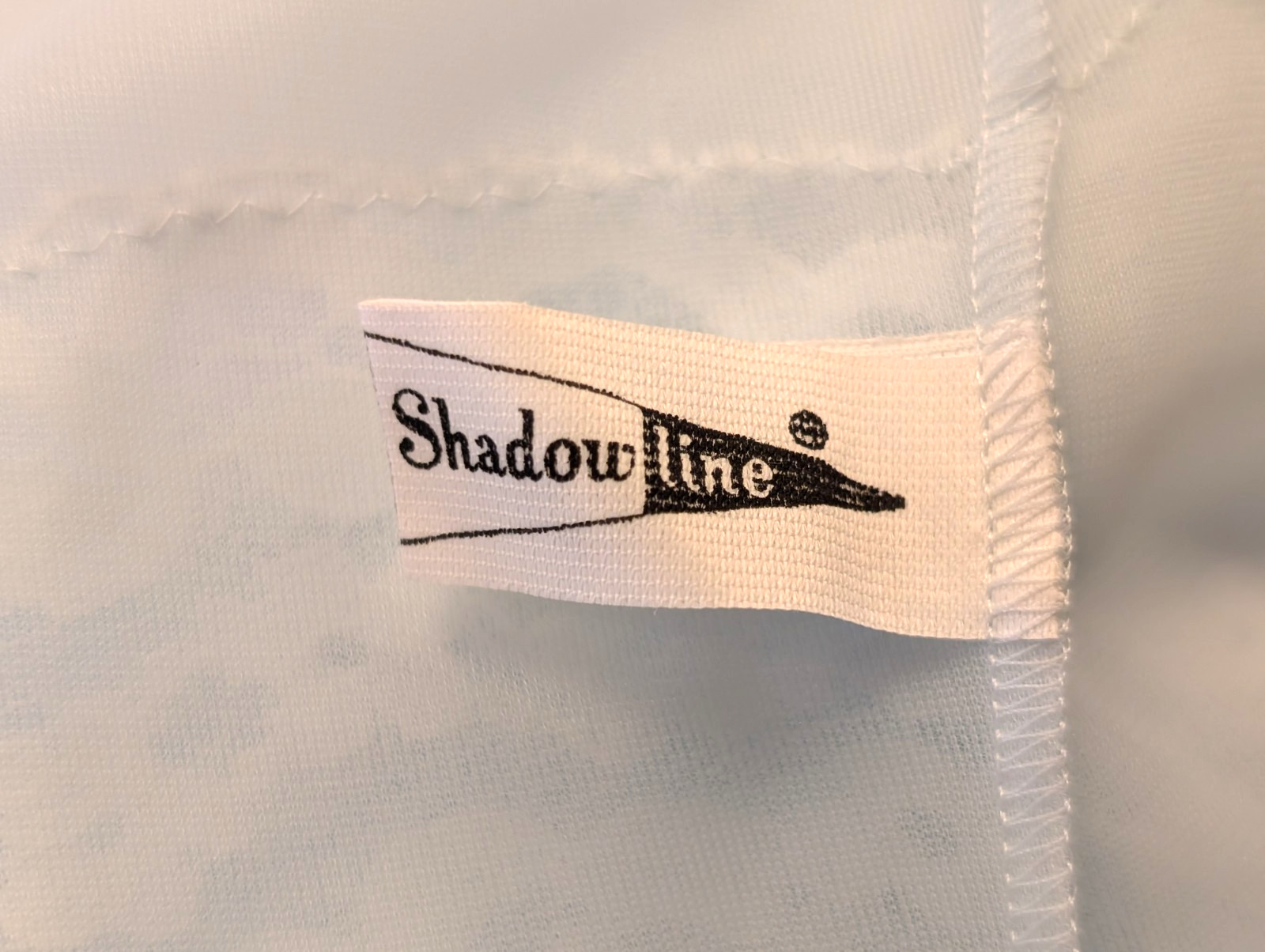 Vintage Shadowline Peignoir Nightgown Robe Set Women’s Lt Blue Chiffon Long