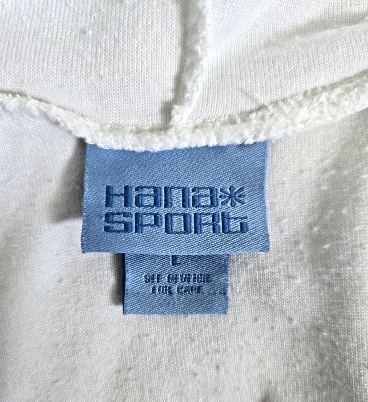 Sporty Sexy Cute Vtg 90s HANA SPORT Deep V-Neck Terrycloth Hoodie Mini Dress L