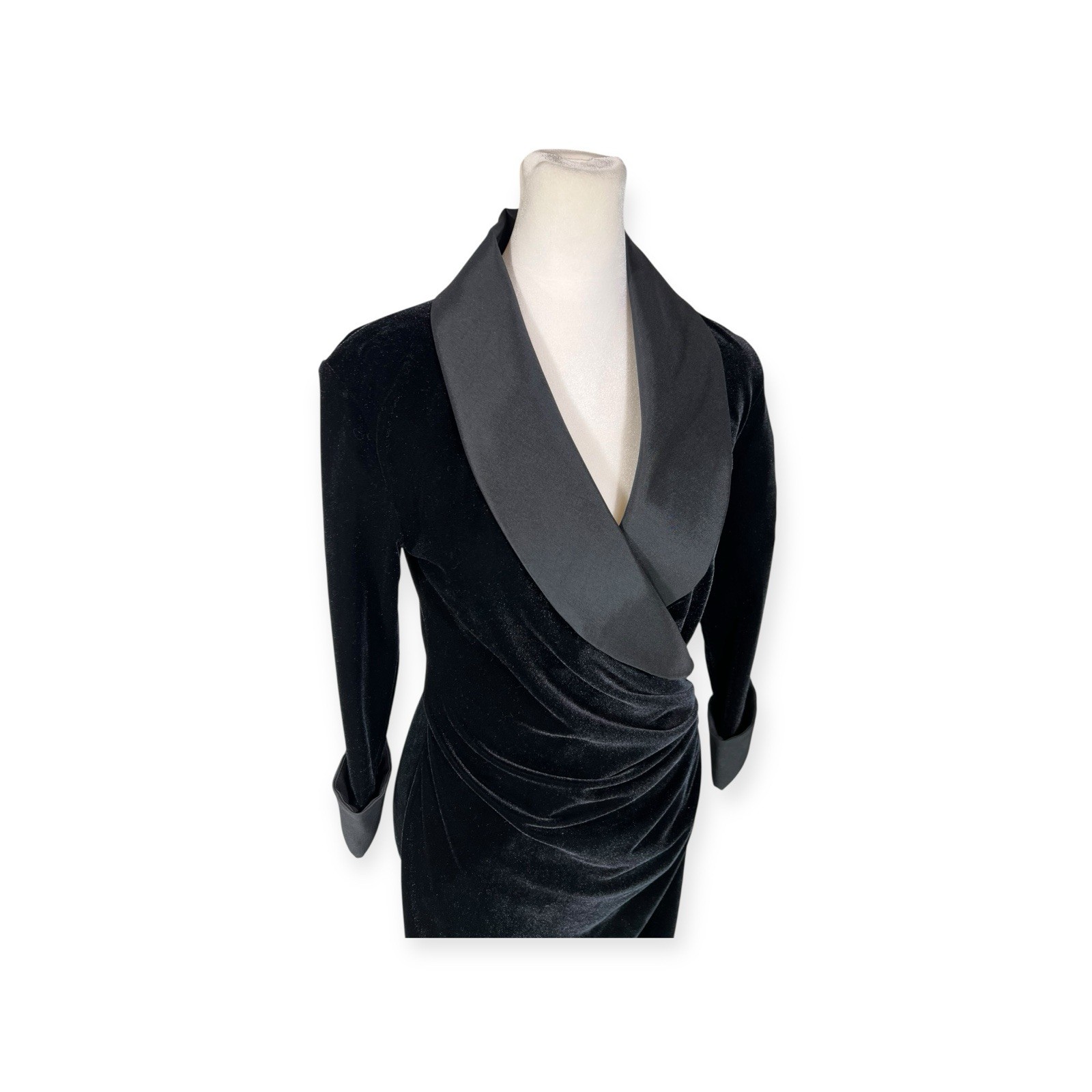TADASHI SHOJI VELVET BLAZER DRESS VICTORIAN GOTH WHIMSIGOTH WITCHY VAMP VTG GOWN