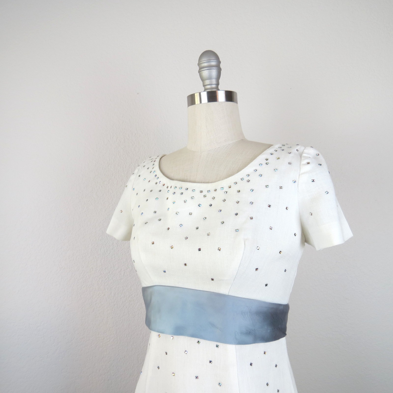 vintage 1950s formal dress cocktail courthouse wedding wiggle bridal size xs