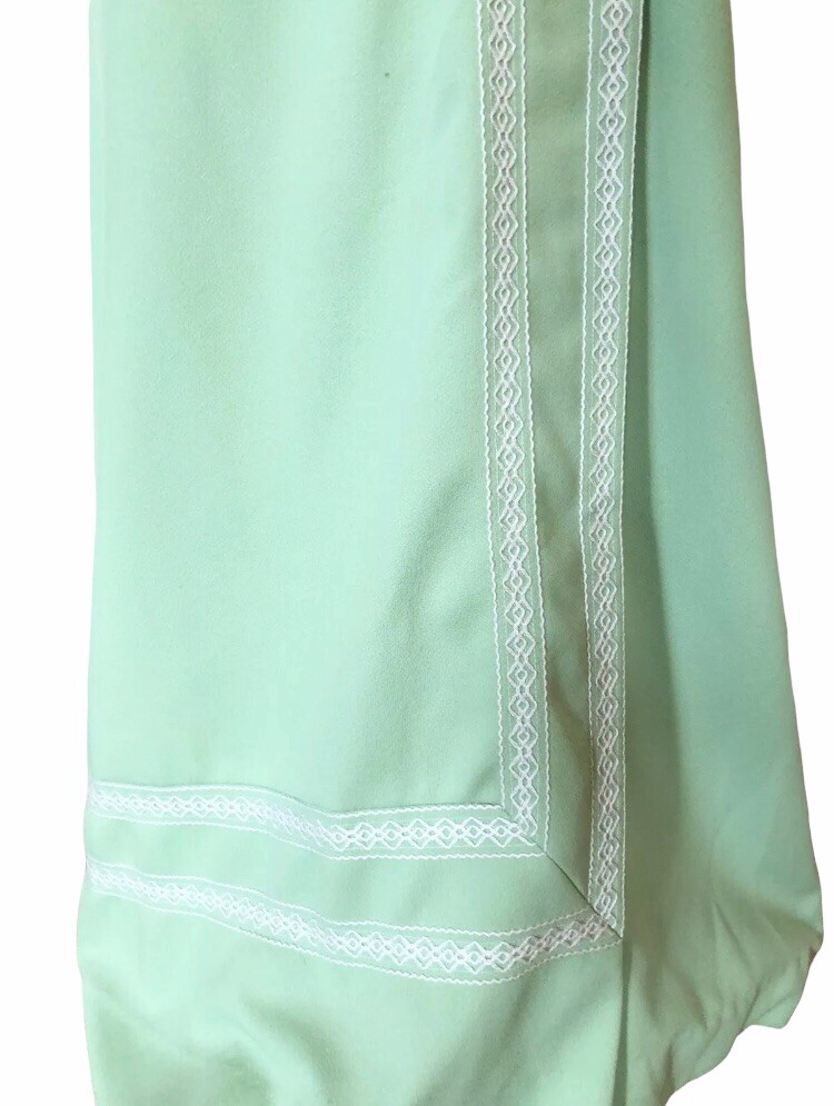 Vintage Toni Todd Lime Green Mod Party Dress 1970s Retro