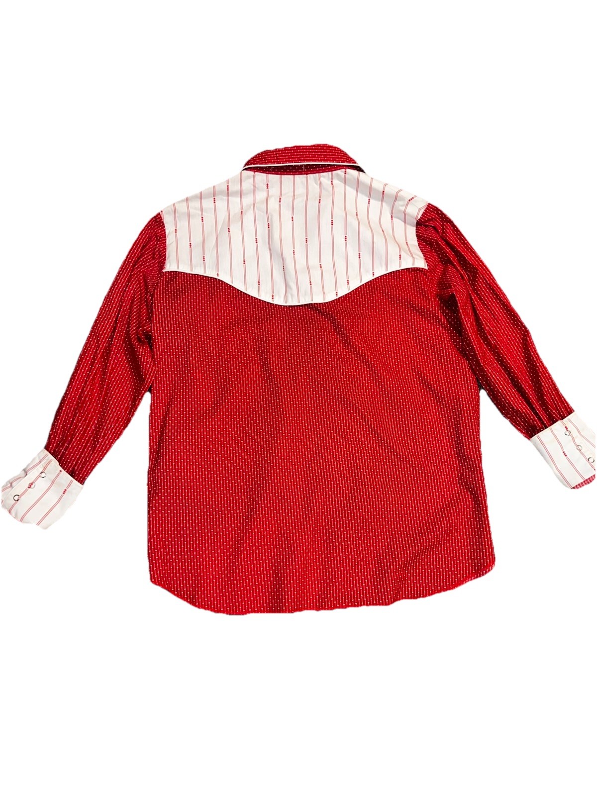 Vintage 80s Heart Pattern Valentine’s Day Men’s Western Shirt L/XL Unisex