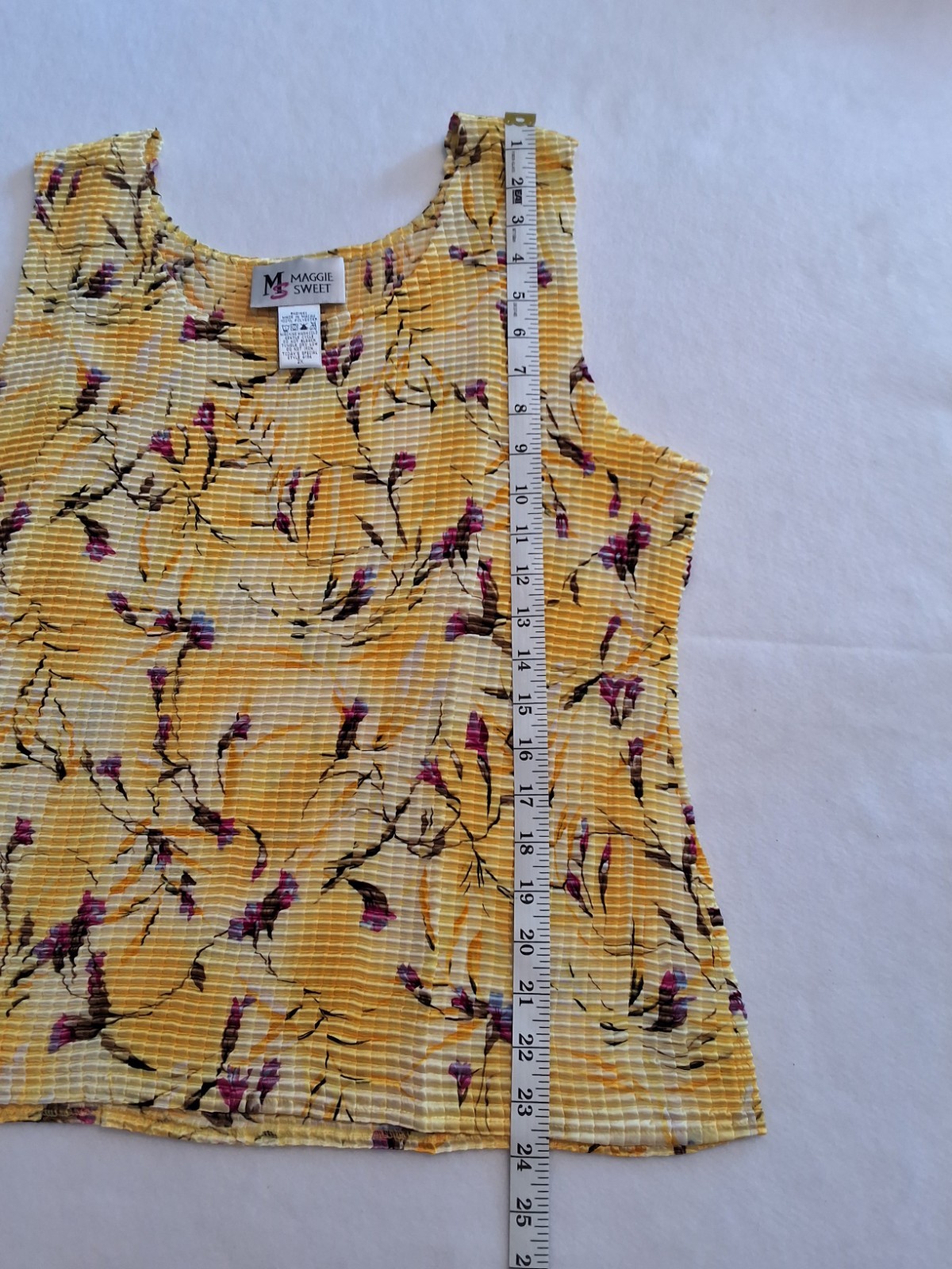 Vintage 1990s 2X Maggie Sweet 2 Piece Blouse With Floral Design. VGVC