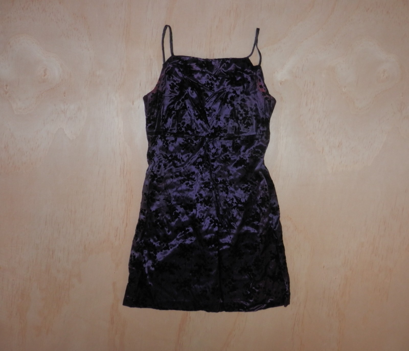 Vtg City Triangles Velvet Burnout 90s Paper Tag Sz 7 Cocktail Bodycon Dress 5047