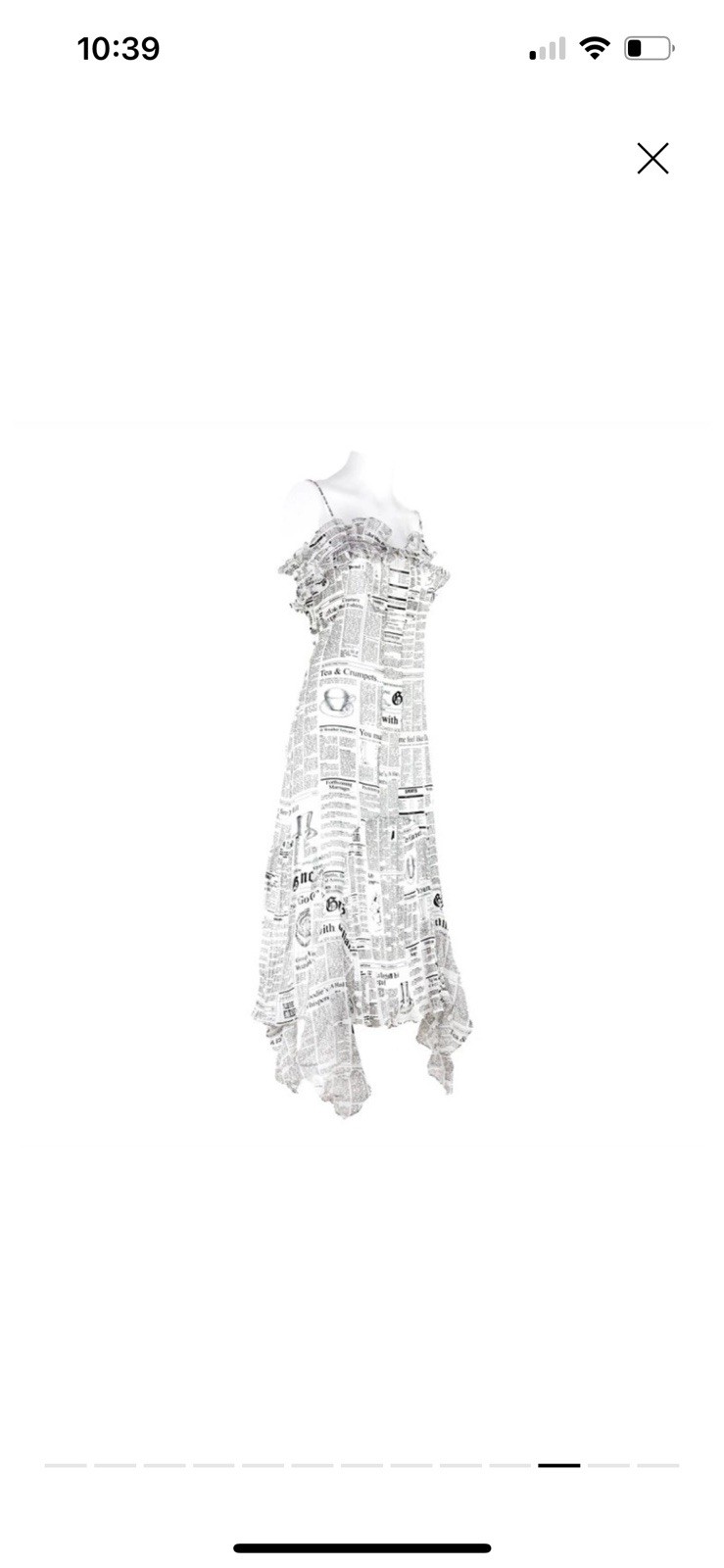 John Galliano Newspaper Dress