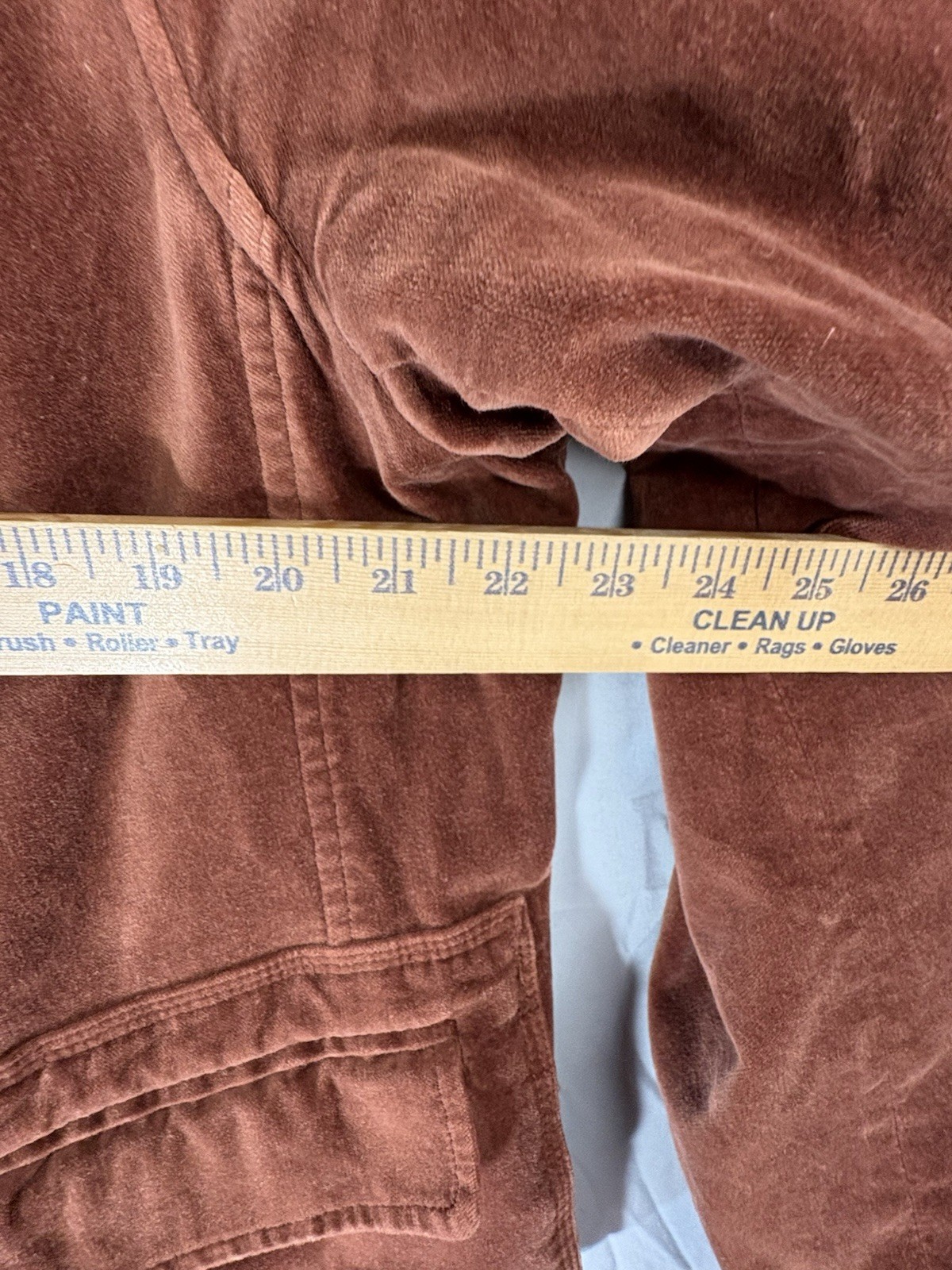 Vintage Rust Brown Velvet Womens Oversized Blazer sz M by i.e. 70s Style Western