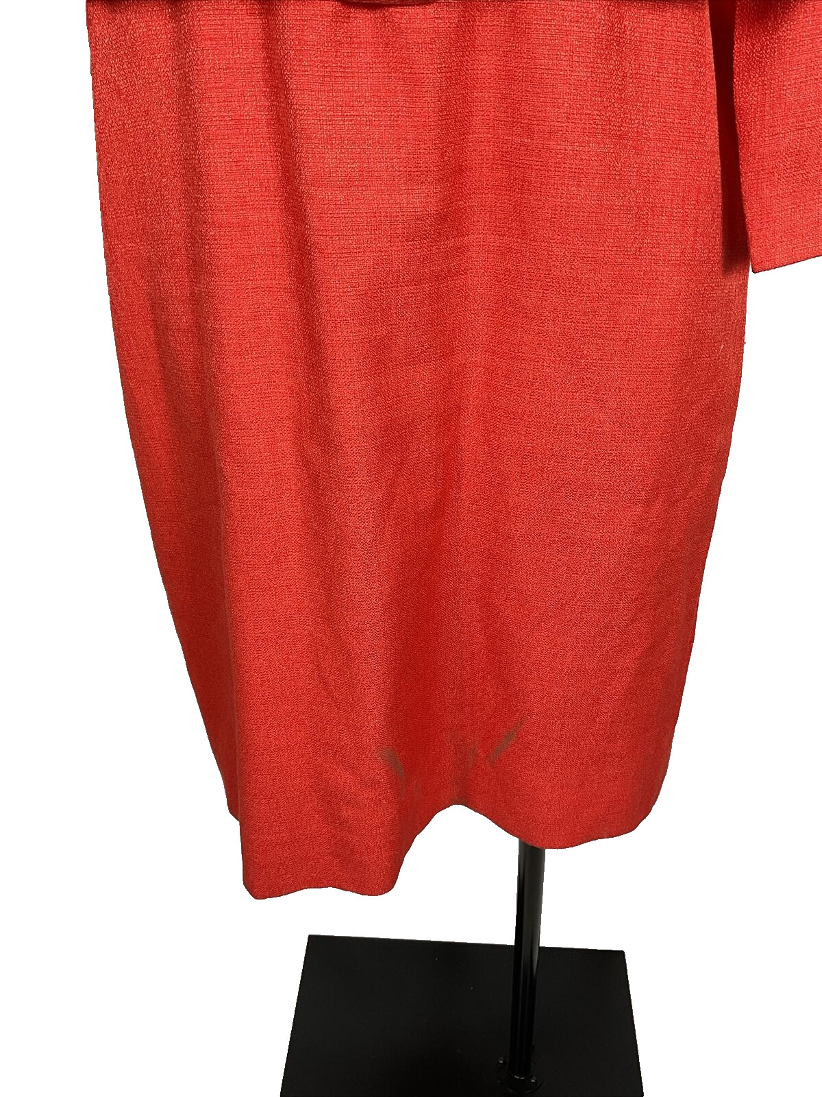 Henry Lee Dress Suit Sz 8 Petite, Coral Orange, made in USA, vintage 90’s Belted