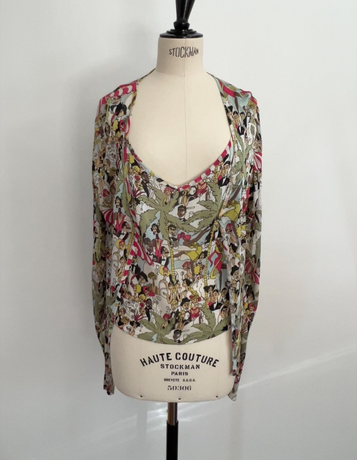 1990 's John Galliano CAFE SOCIETY Rare Collector’s Vintage Cardigan Set (Dior