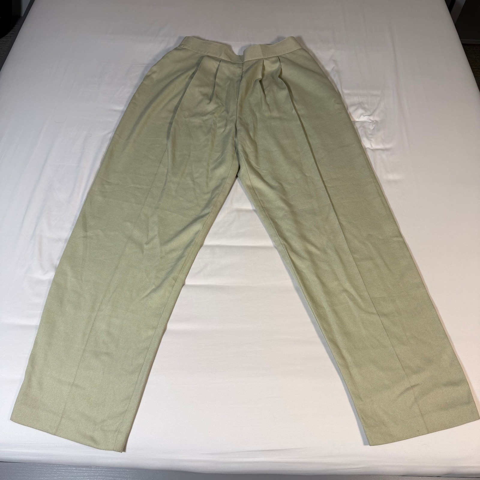 Side Effects Vintage 90s High Waisted Pleated Trousers Sage Green Made in USA M