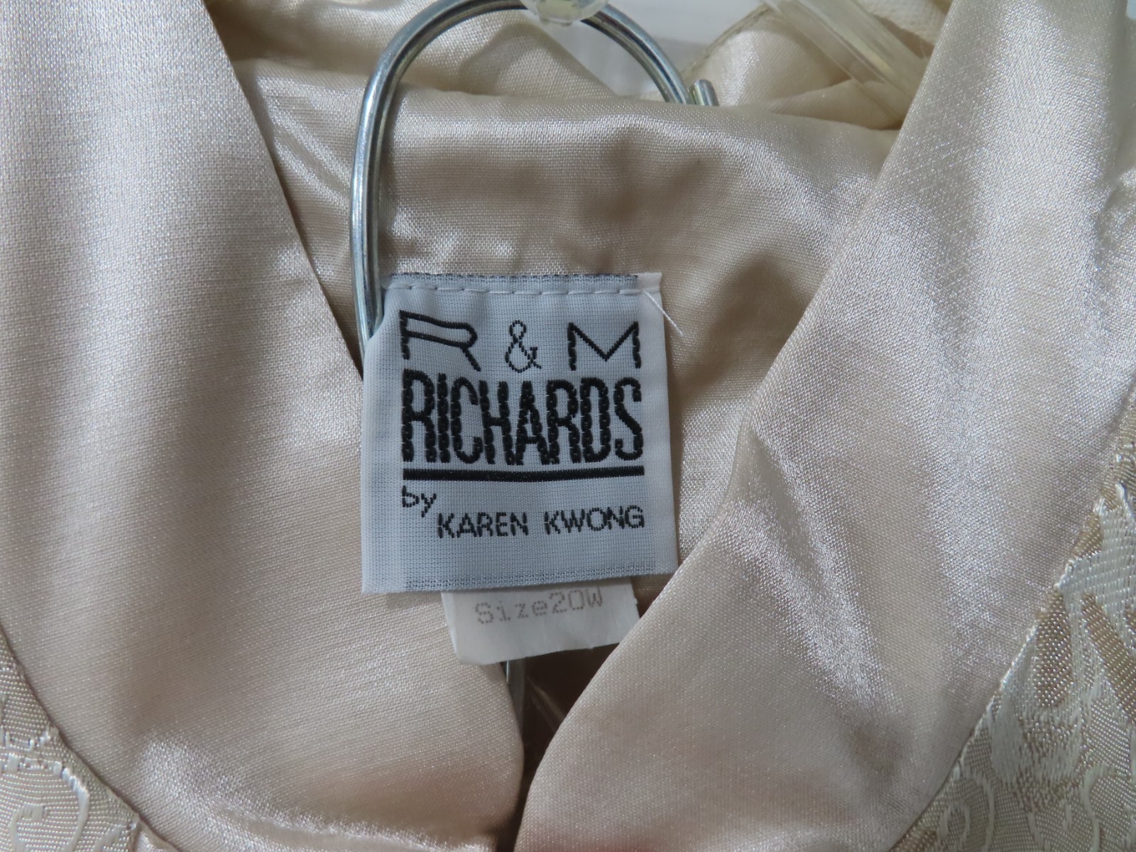 NOS VTG R&M Richards Karen Kwong Asian Jacket & Pant Set Silky Womens Size 20W