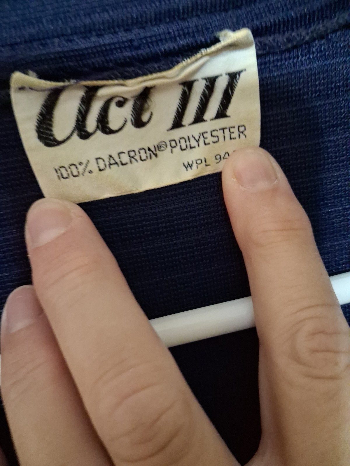 Vintage 1960s Navy Blue Dress. By Act III Union Made