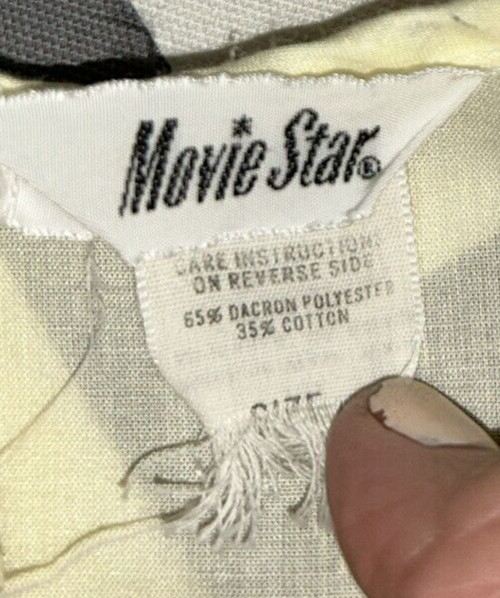 Vintage Women’s L Yellow Night Gown Movie Star Lightweight Pullover