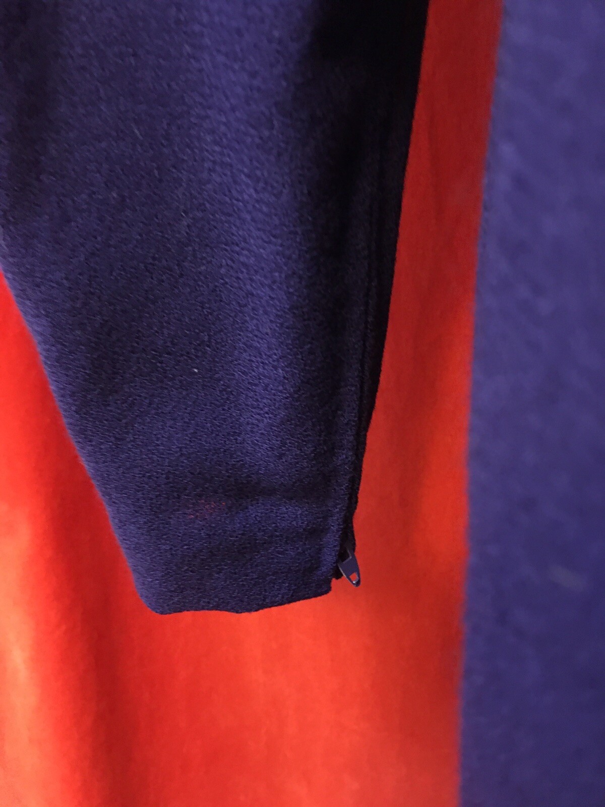 Pauline Trigere vintage 80s trumpet hem long sleeve wool dress purple size m