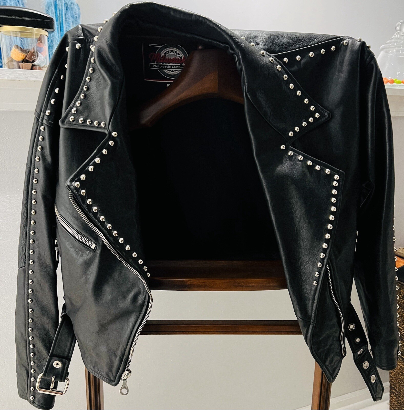 Vintage Milwaukee Leather Womens Black Jacket “L” Very Heavy And Durable