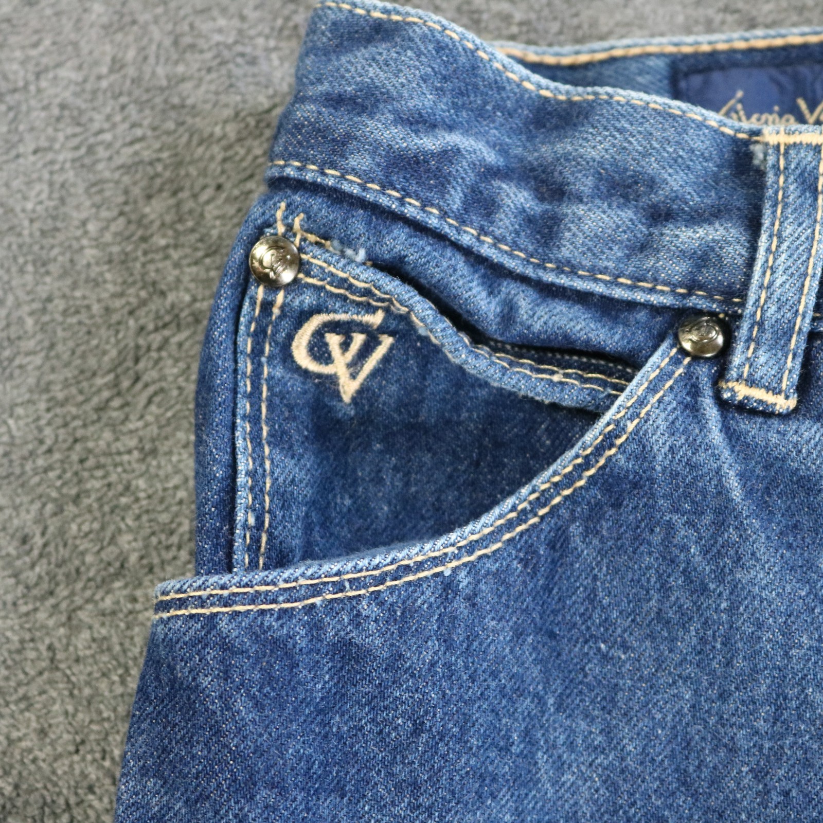 Vtg 70s 80s Gloria Vanderbilt for Murjani Tight-Fit Jeans Dark Wash Blue 5 24×34