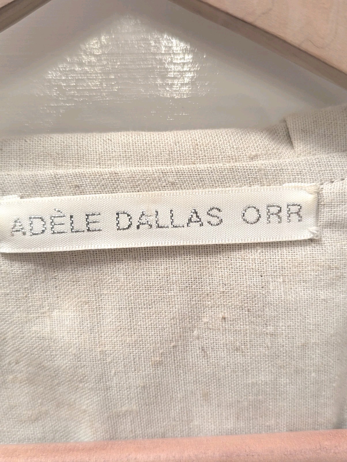 Adele Dallas Orr Medium Linen Embroidered Cutwork Jacket Retro 50s 60s Artisanal