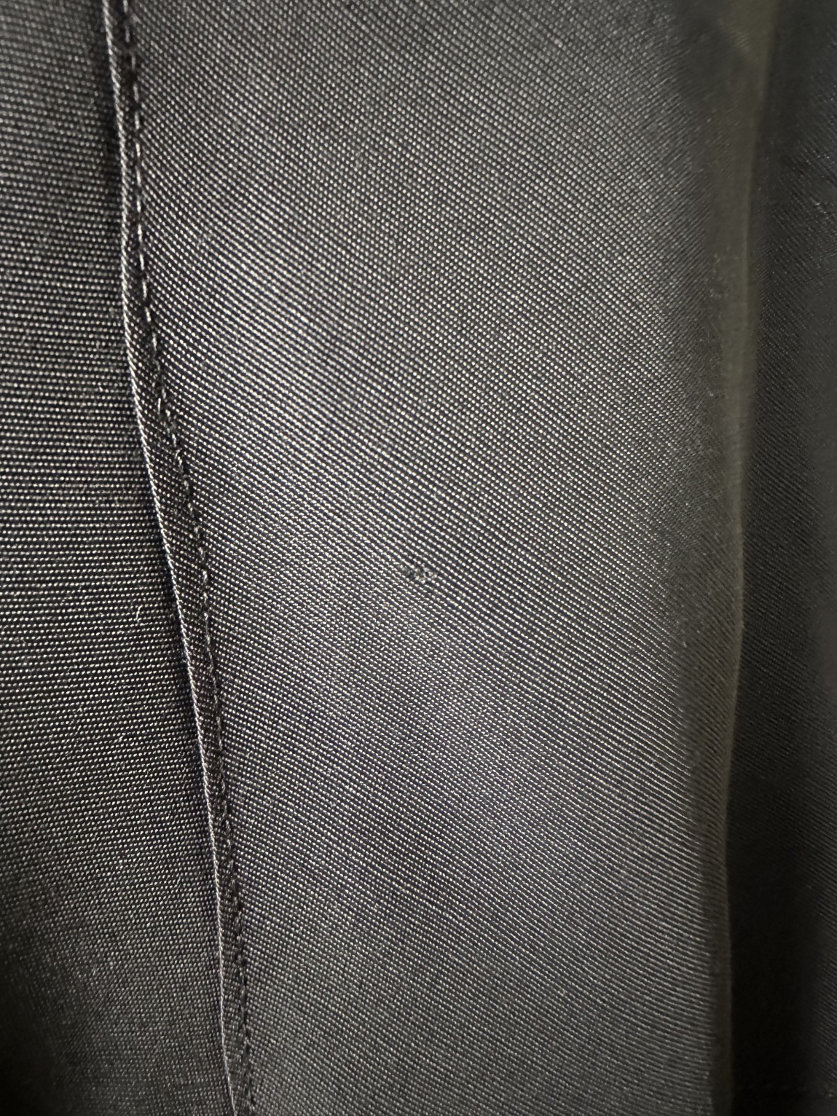 Vintage 1940’s Handmade Black Satin Rayon Jacket Lightweight ¾” Sleeve Petite