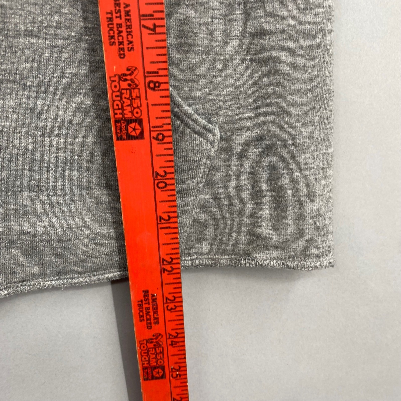 Vintage Russell Super Weights Army Sweatshirt Gray Cut Off Short Sleeve M 38-40
