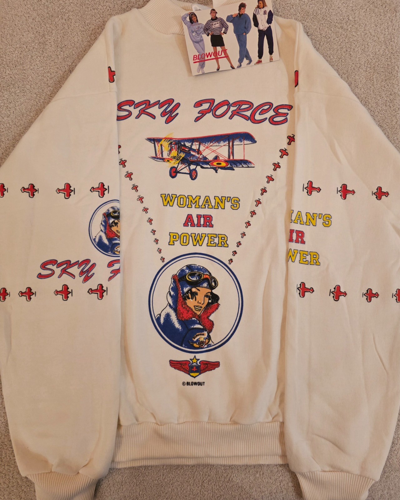 NWT Vintage Blowout L.A. Feminist Women’s Empowerment Crewneck, Size L/XL