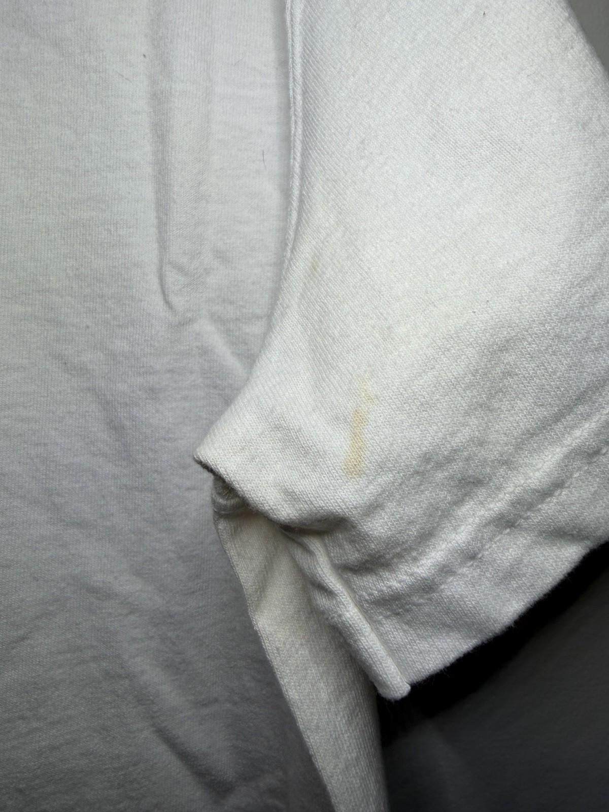 Vintage CHAMPION 80’s 90’s Pastel Embroidered Logo White T Shirt Adult Med