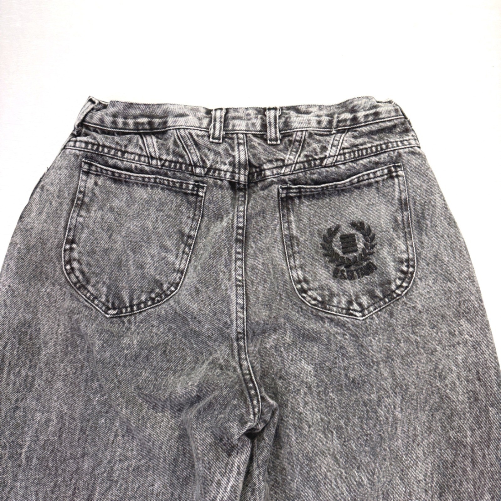 PS Gitano Jeans Womens 16 Gray Acid Wash High Rise Mom Vintage 80s 90s USA Made