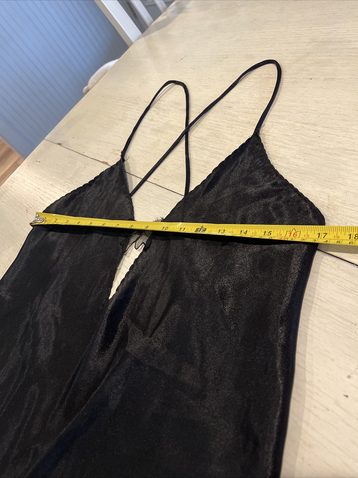 Lady Cameo Dallas Slip Nightgown Women’s M Black Lingerie Nightie Vintage
