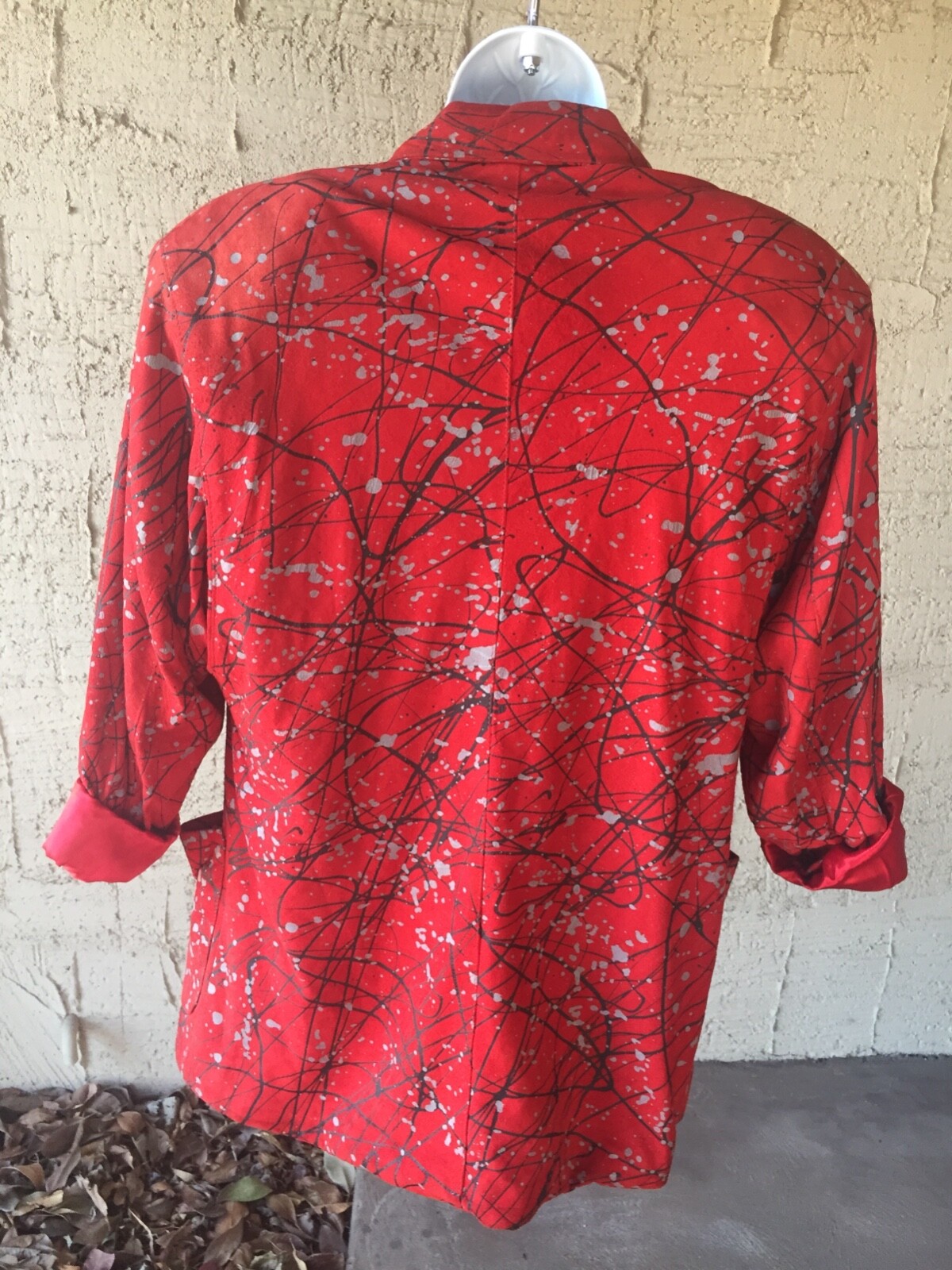 VAKKO 3pc. Lipstick Red Suede Coat w 2 Matching Skirts Ensemble