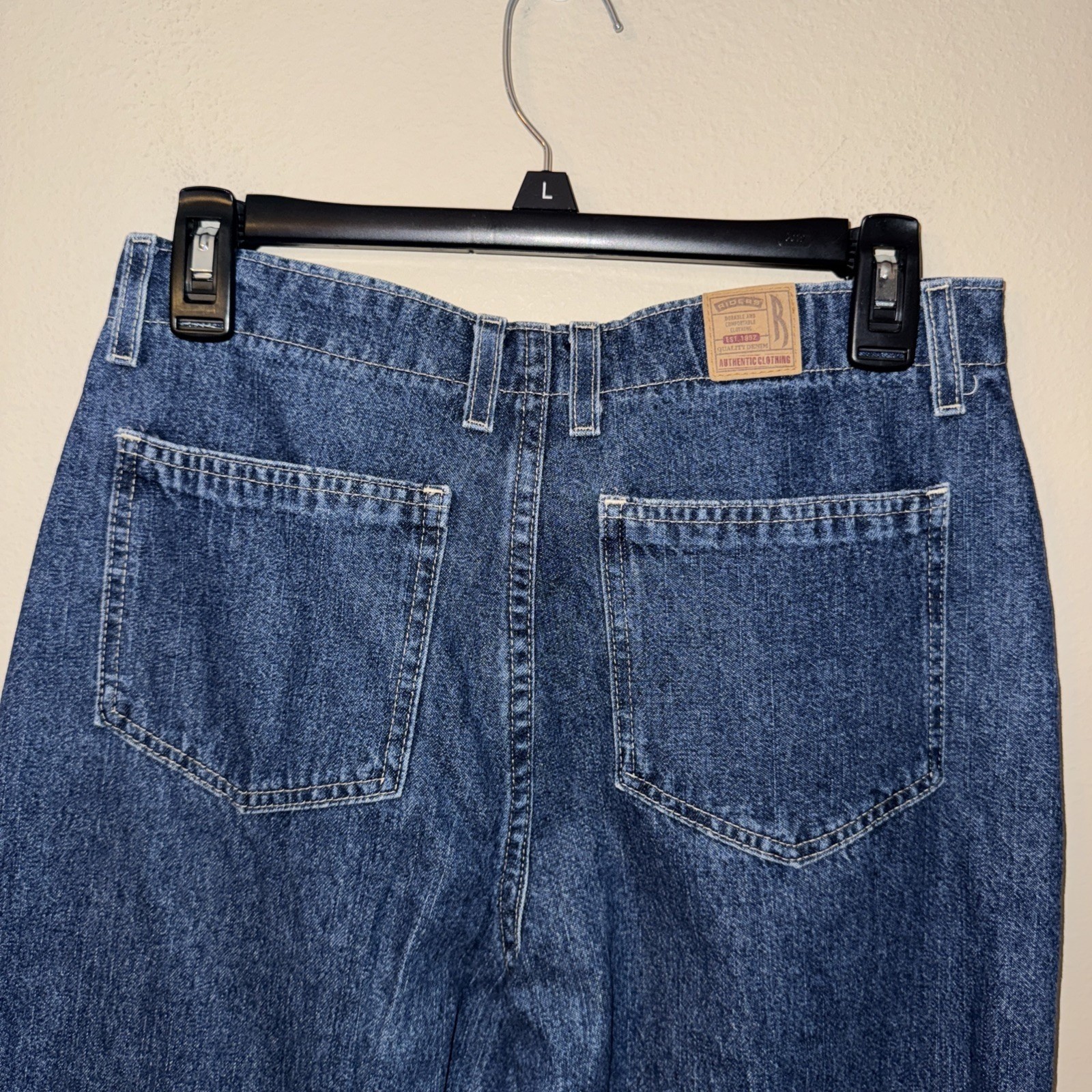 Vintage Riders by Lee High Rise Jeans Sz 6 Medium Wash 100% Cotton Straight Leg