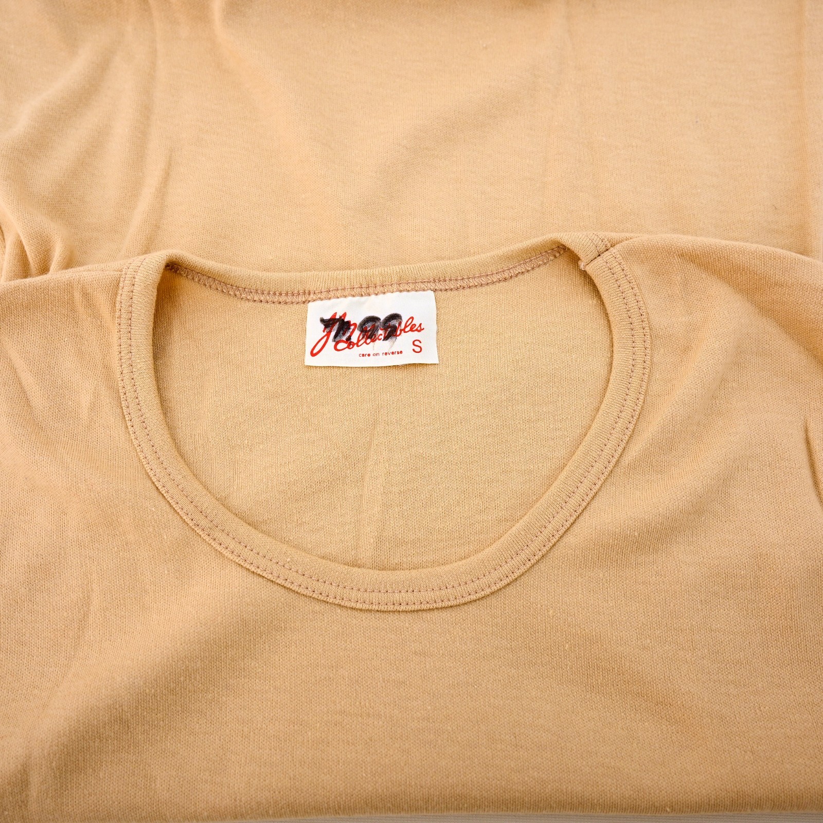 Vintage JM Collectables by Cal Cru Women’s S Tan Long Sleeve T-shirt Top