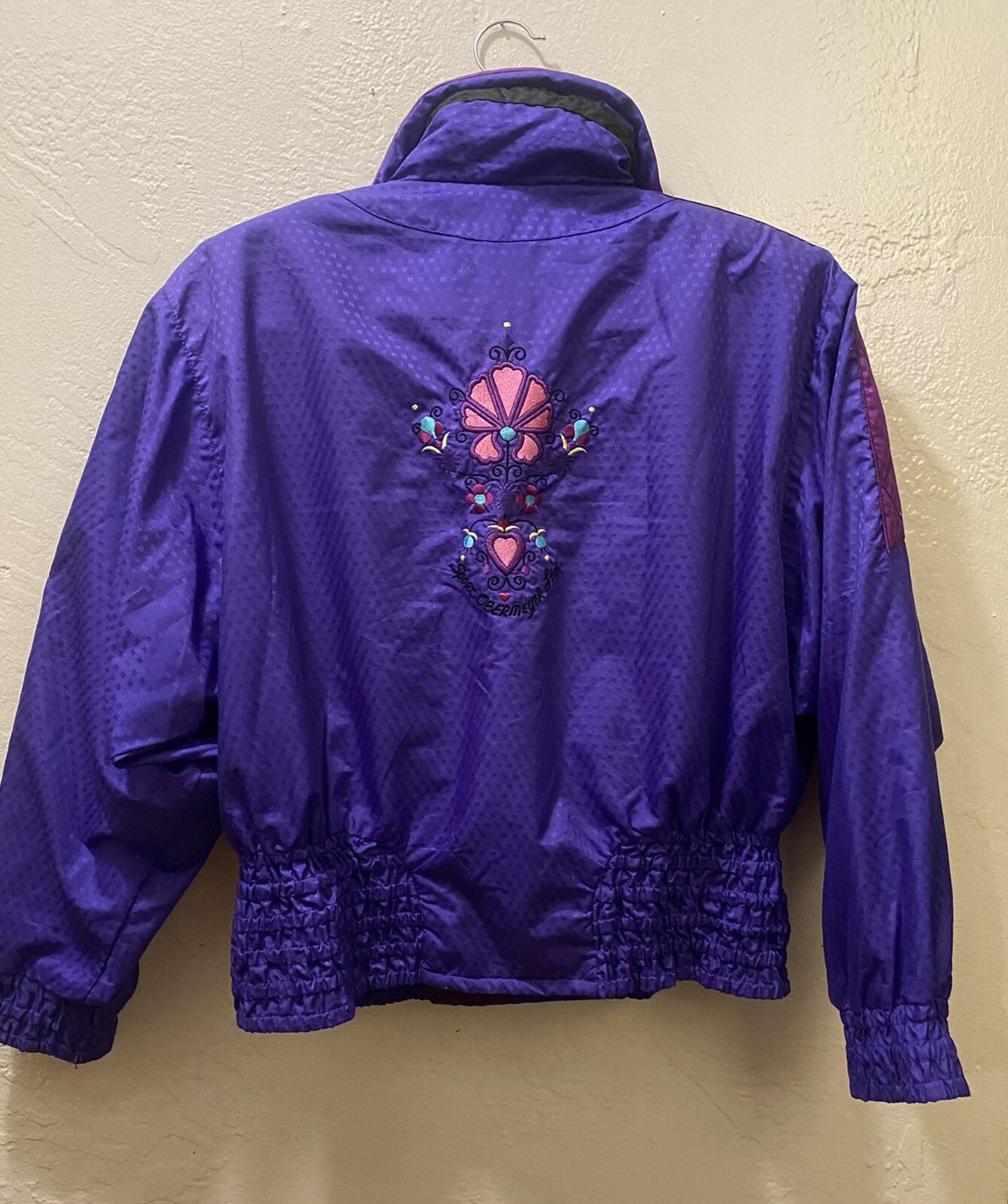 Vintage Obermeyer 80s Ski Snow Jacket Size Medium Bright Colorful Size 10 RARE
