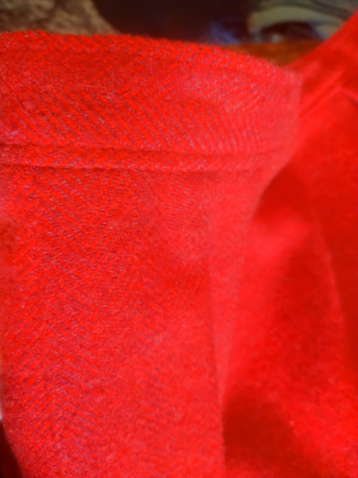 Vtg Ted Lapidus Paris Diffusion Red Skirt made in France Size 44 US 10 M Rare