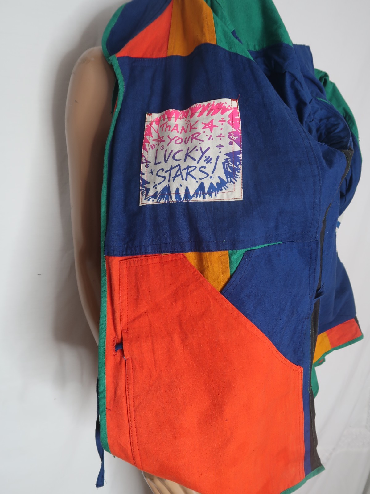 80s Space Islands Light Industries Convertible New Age Crew Jacket Punk Grunge