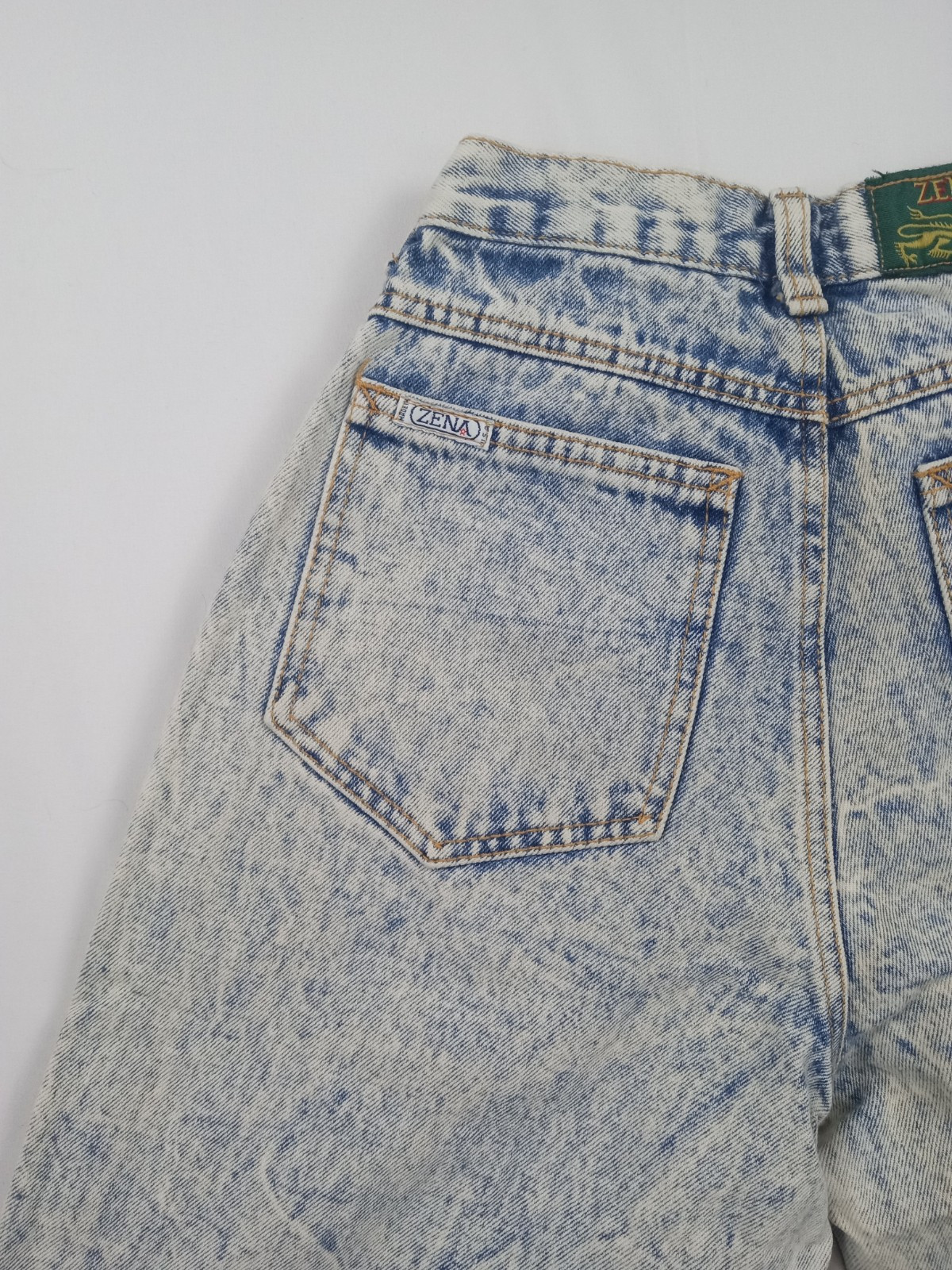 Vintage 80’s/90’s Zena System Acid Wash High Waisted Women’s Jeans Pants 24×27
