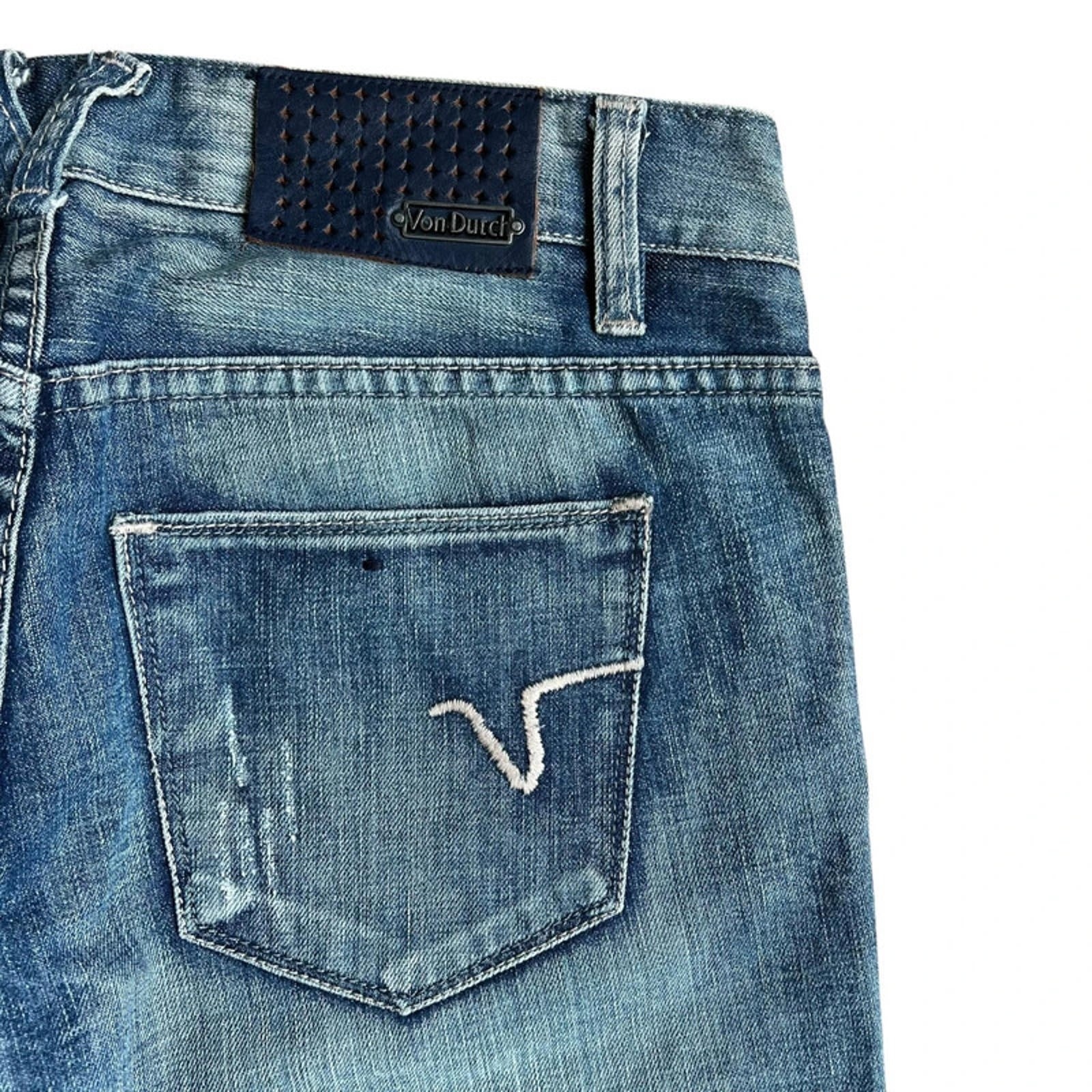 Von Dutch Vintage Y2K Women’s Chic Low Rise Slim Denim Jeans 4