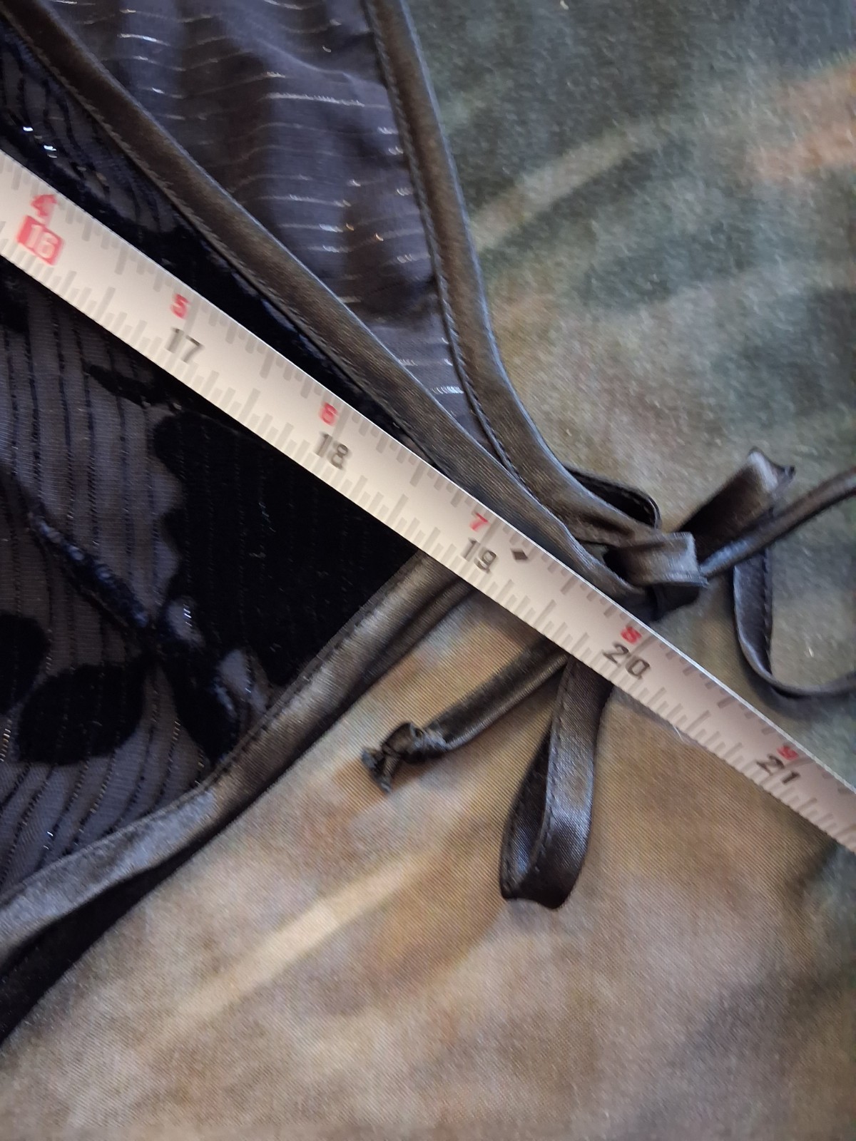 Vintage Shirley Of Hollywood Lingerie Large Black Silk Open Tie Babydoll New Y2K