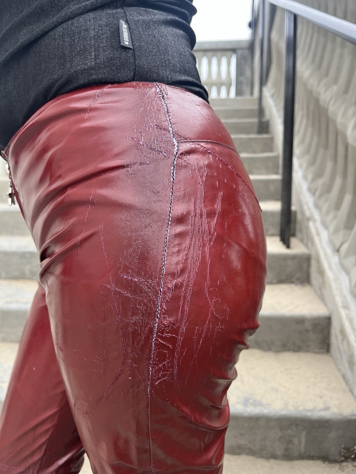 Vintage Serious Vinyl Pants 1990s