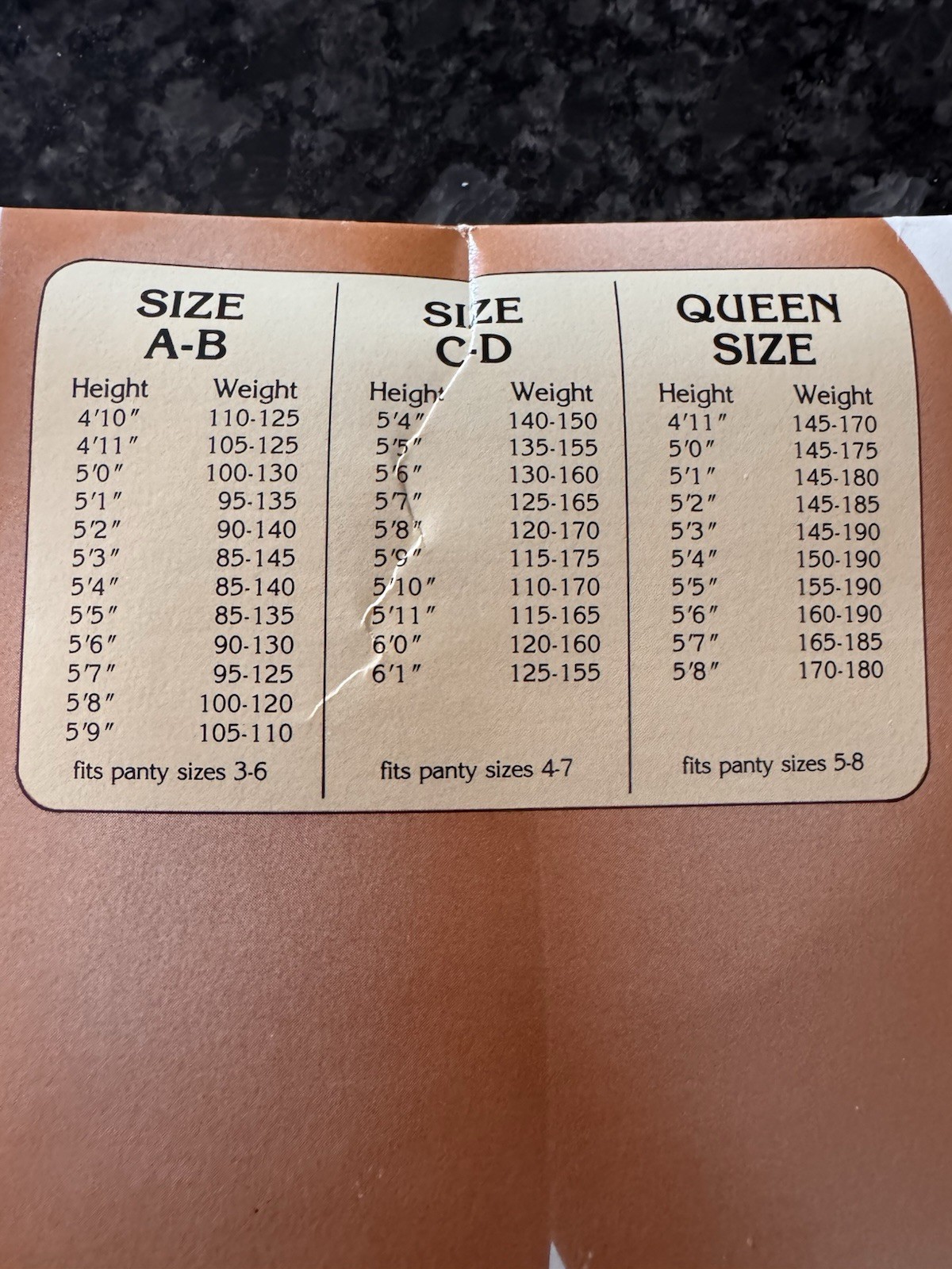 Underalls Pantyhose Vintage 1981 Suntan Size C-D Style 320 New Old Stock