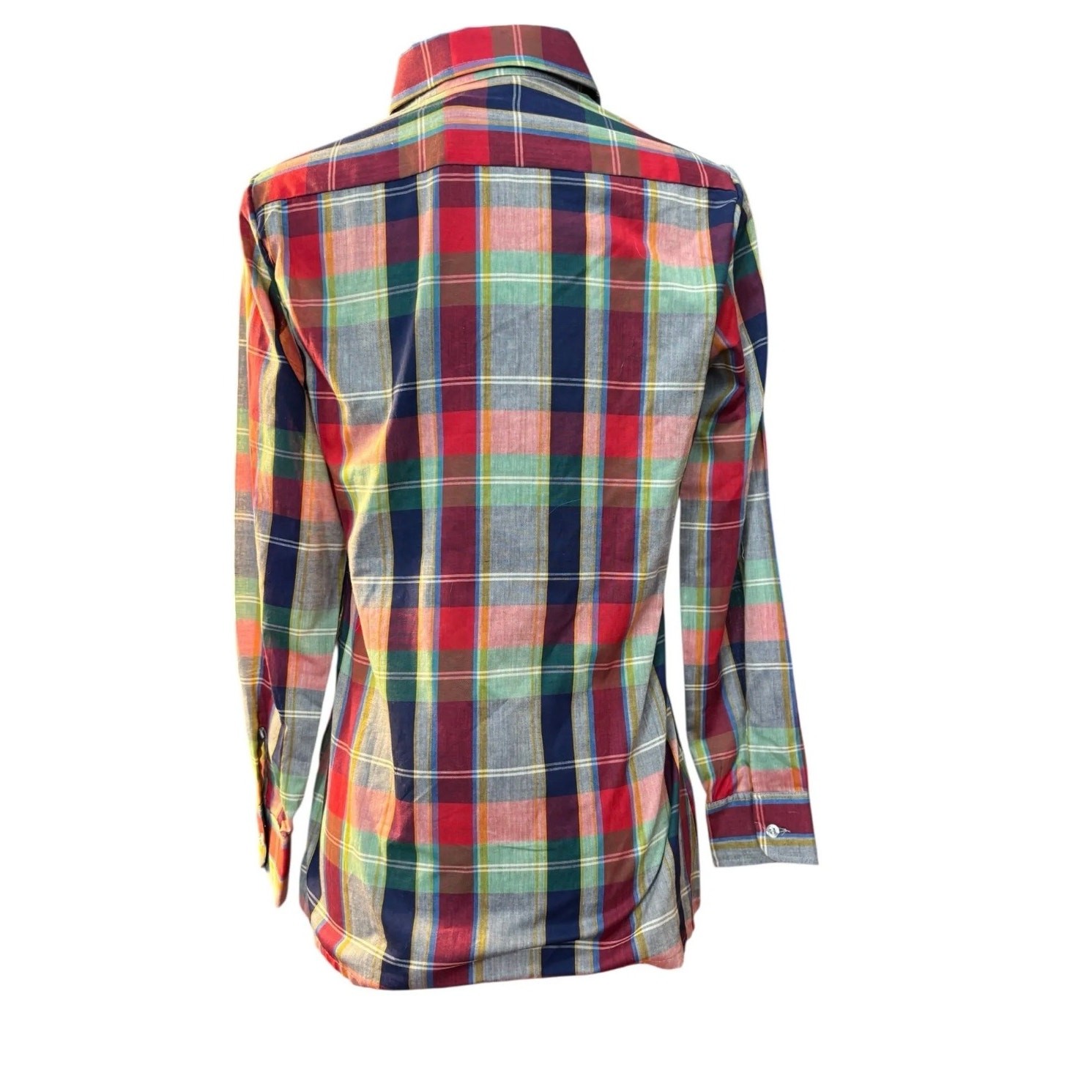 70s Dee Cee For Her Plaid Button Up Shirt Western Workwear NWT USA 7/8