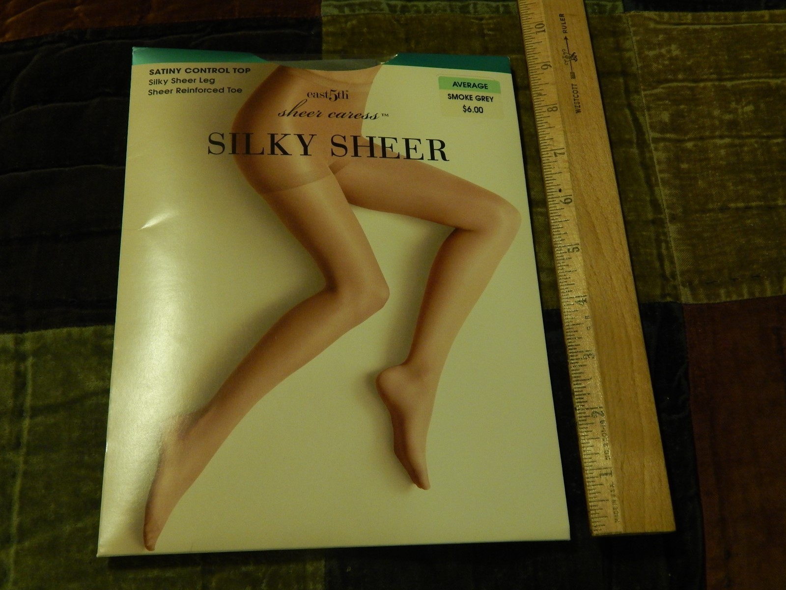 JCPenney ~east 5th~ Silky Sheer (Average Smoke Grey) Satiny Control Top Vtg Ltd