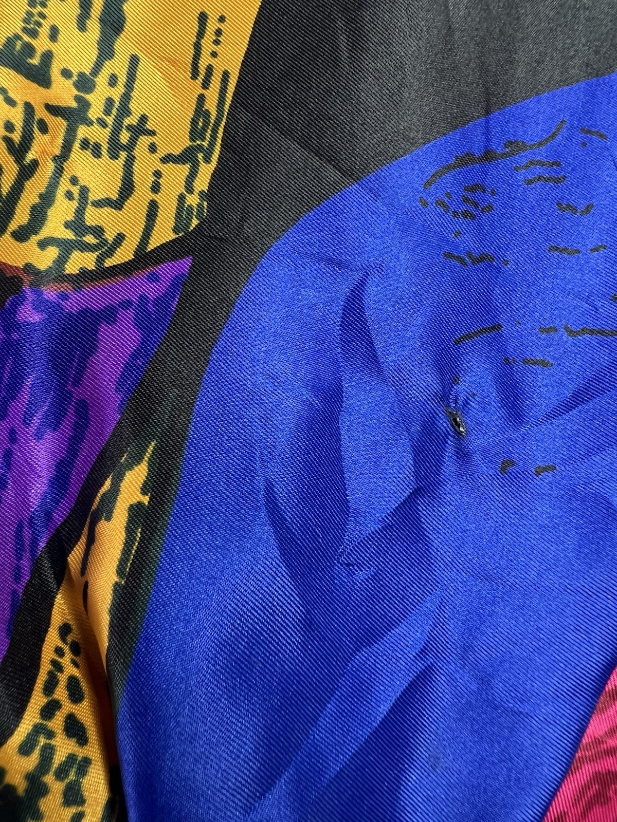 Vintage 80s 90s PICASSO Silk Art Jacket One Size Fits Most Kocal