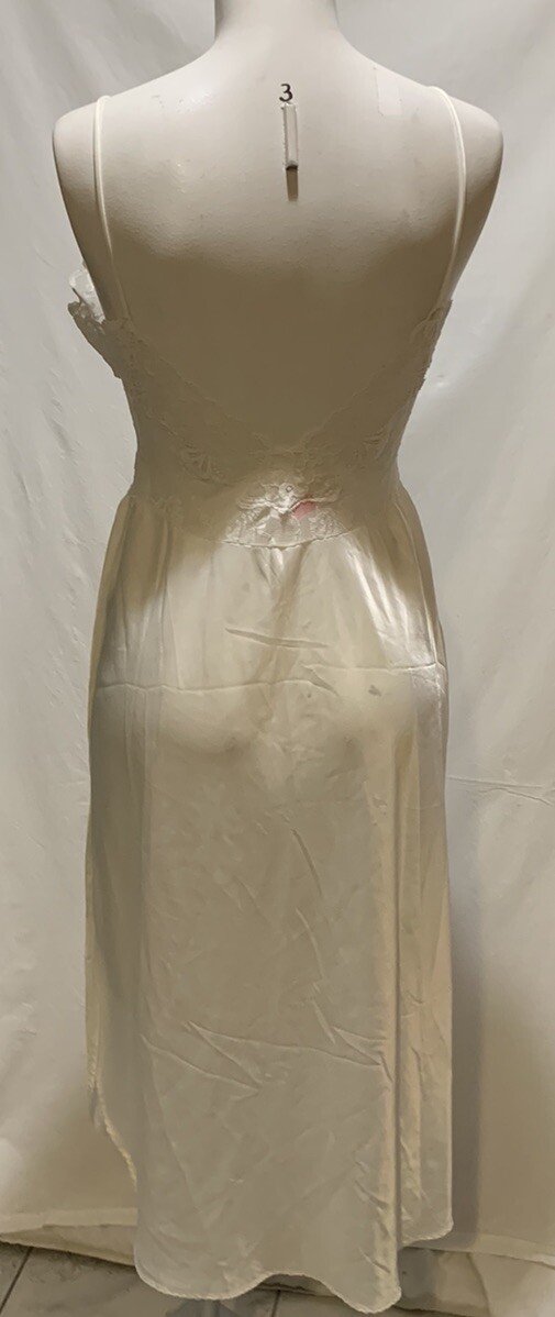 ❤️Lady Lynn 60’s Full Slip Strechy Lace Bodice & Silky Satin Size 36 Made In USA