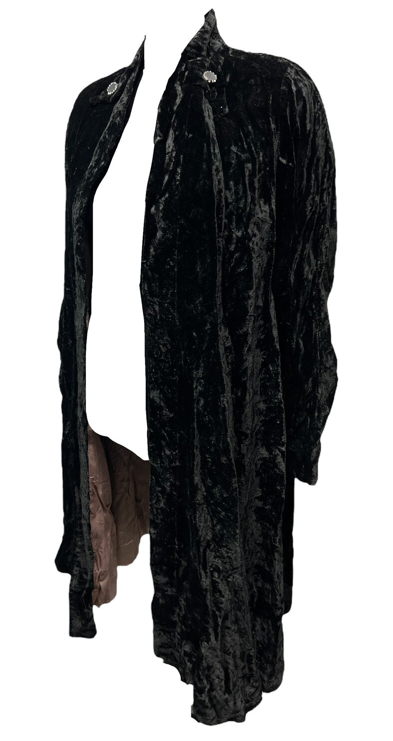 1940s Vintage Velvet Open Front Opera Jacket Hollywood Regency