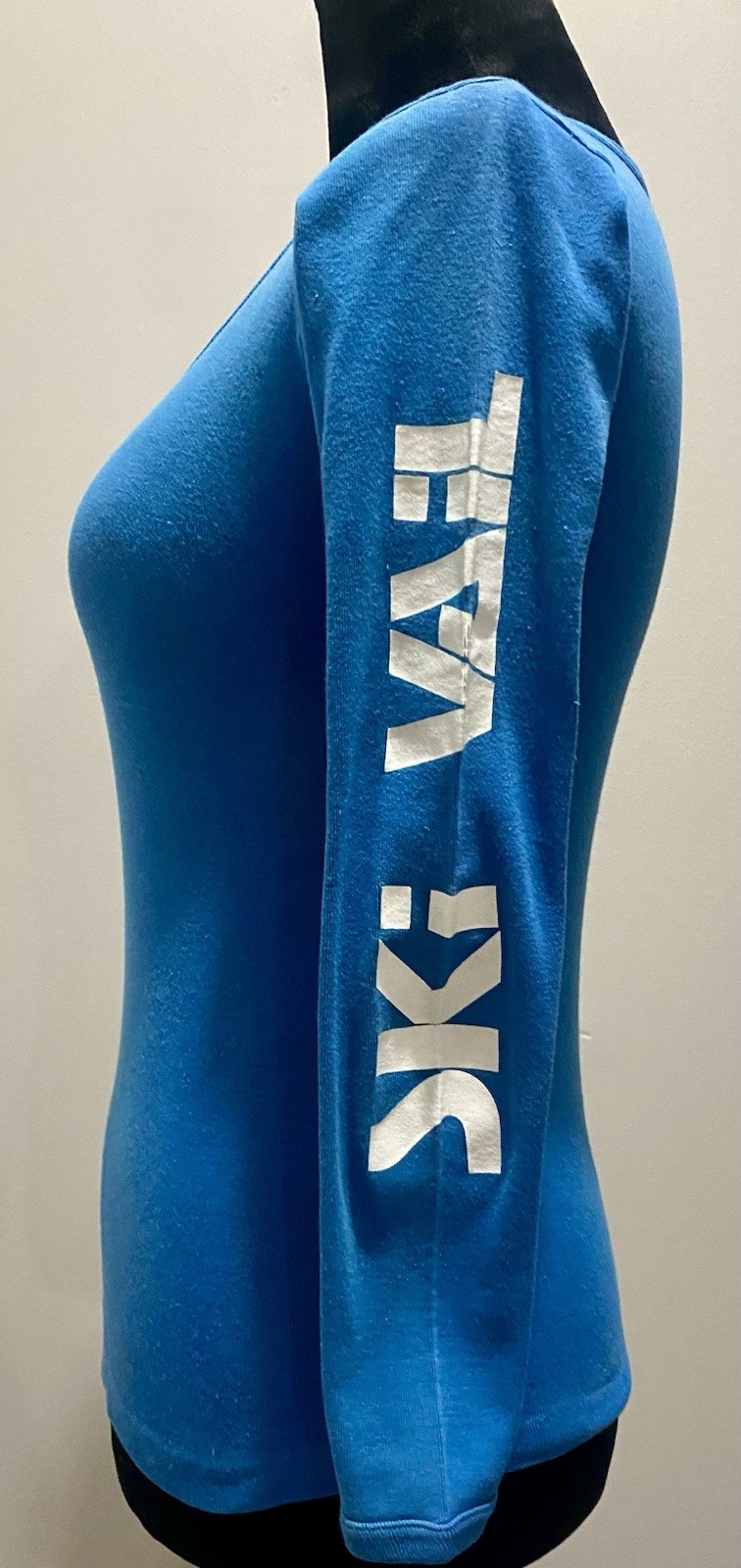 Vintage 1970s/1980s Women’s Blue “Ski Vale” T-Shirt