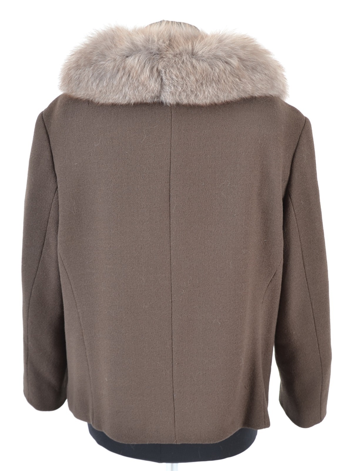 A3963 Vintage Ladies Short Jacket With Real Fox Collar 50s 60s